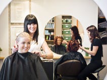 Hair Salon Situation Stock Image - Image: 19137071