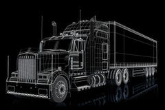Halb LKW-Illustration