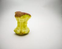 half eaten apple close up shot in a white background royalty free stock photos half eaten apple close up shot in a white background royalty free stock photos
