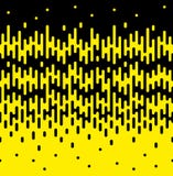 Halftone Transition Seamless Border of Vertical Rounded Melting. Lines. Absract trendy tileable vector pattern in black and yellow vector illustration Halftone Transition Seamless Border of Vertical Rounded Melting. Lines. Absract trendy tileable vector pattern in black and yellow vector illustration