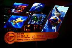 The hall of mobility items on display at iron man experience hall in disneyland hong kong stock photos The hall of mobility items on display at iron man experience hall in disneyland hong kong stock photos