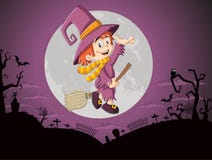 Halloween-begraafplaatsachtergrond vector illustratie Halloween-begraafplaatsachtergrond vector illustratie