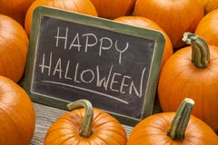 Halloween heureux avec le potiron photographie stock Halloween heureux avec le potiron photographie stock
