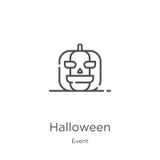 Halloween-Ikonenvektor von der Ereignissammlung Dünne Linie Halloween-Entwurfsikonen-Vektorillustration Entwurf, dünne Linie Hall stock abbildung Halloween-Ikonenvektor von der Ereignissammlung Dünne Linie Halloween-Entwurfsikonen-Vektorillustration Entwurf, dünne Linie Hall stock abbildung