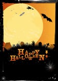 Halloween Invitation Or Card In Orange Design Royalty Free Stock Images
