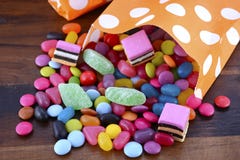 Halloween Party Trick Of Treat Candy Royalty Free Stock Images