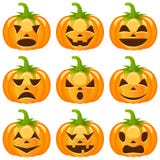 Halloween Pumpkins Collection royalty free illustration Halloween Pumpkins Collection royalty free illustration