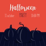 Halloween pumpkins Vector illustration for posters, banners, invitations royalty free illustration Halloween pumpkins Vector illustration for posters, banners, invitations royalty free illustration
