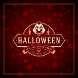 Halloween Typographic Greeting Card Design Vector Background. Stock Photo Halloween Typographic Greeting Card Design Vector Background. Stock Photo