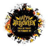 Halloween Party Poster. Vector illustration. Royalty Free Stock Photos Halloween Party Poster. Vector illustration. Royalty Free Stock Photos