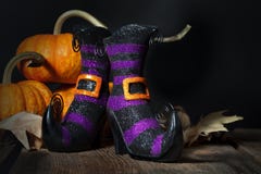 Halloween Witches Booties