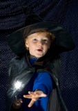 Halloween Wizard Kid Royalty Free Stock Photography Halloween Wizard Kid Royalty Free Stock Photography