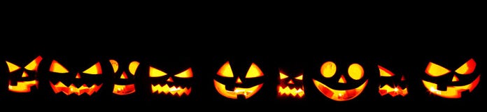 Halloweenowe banie na czerni zdjęcia royalty free Halloweenowe banie na czerni zdjęcia royalty free