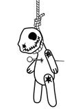 Halloweenowego horror duchowo?ci wudu Milutki nied?wied?, lala przebijaj?ca szpilkami/przebija? obwieszenie na powieszeniach Kont ilustracja wektor Halloweenowego horror duchowo?ci wudu Milutki nied?wied?, lala przebijaj?ca szpilkami/przebija? obwieszenie na powieszeniach Kont ilustracja wektor