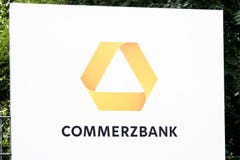 Hamburg , Germany - July 13 2017: Commerzbank AG is a global banking and financial services company founded in 1870 with stock image Hamburg , Germany - July 13 2017: Commerzbank AG is a global banking and financial services company founded in 1870 with stock image