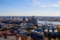 Hamburg, Germany - october 5, 2018: City streets of Germany. Pan stock photography Hamburg, Germany - october 5, 2018: City streets of Germany. Pan stock photography