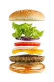 Hamburgerów składniki fotografia stock Hamburgerów składniki fotografia stock