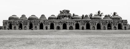 Hampi, la India En blanco y negro fotografía de archivo Hampi, la India En blanco y negro fotografía de archivo