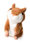 Hamster macio do brinquedo isolado no fundo branco fotos de stock royalty free Hamster macio do brinquedo isolado no fundo branco fotos de stock royalty free