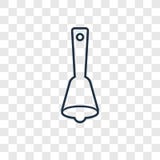Hand bell concept vector linear icon isolated on transparent background, Hand bell concept transparency logo in outline style stock illustration Hand bell concept vector linear icon isolated on transparent background, Hand bell concept transparency logo in outline style stock illustration