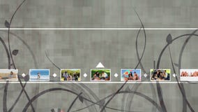 Hand choosing videos about family stock footage Hand choosing videos about family stock footage