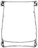 Cartoon Drawing of Empty Background Scroll royalty free illustration Cartoon Drawing of Empty Background Scroll royalty free illustration