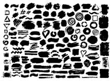 Hand drawn abstract grunge paint dry brush strokes royalty free illustration Hand drawn abstract grunge paint dry brush strokes royalty free illustration