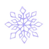 Hand drawn beautiful doodle snowflake in natural blue colors. royalty free illustration Hand drawn beautiful doodle snowflake in natural blue colors. royalty free illustration