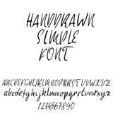 Hand drawn elegant calligraphy font. Modern brush lettering. Grunge style alphabet. Vector illustration. Stock Photos Hand drawn elegant calligraphy font. Modern brush lettering. Grunge style alphabet. Vector illustration. Stock Photos