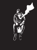 Hand drawn man is siting and smoke royalty free illustration Hand drawn man is siting and smoke royalty free illustration