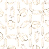 Hand drawn seamless pattern with jewerly and floral elements royalty free illustration Hand drawn seamless pattern with jewerly and floral elements royalty free illustration