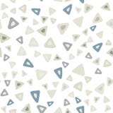Hand drawn simple triangle seamless pattern on white background. vector illustration Hand drawn simple triangle seamless pattern on white background. vector illustration
