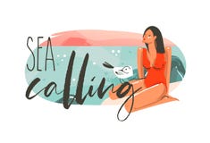 Hand drawn vector abstract cartoon summer time graphic hawaii illustrations art template background logo design with vector illustration Hand drawn vector abstract cartoon summer time graphic hawaii illustrations art template background logo design with vector illustration