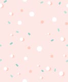Hand drawn vector abstract graphic simple confetti seamless pattern in pastel colors isolated on pink background stock illustration Hand drawn vector abstract graphic simple confetti seamless pattern in pastel colors isolated on pink background stock illustration