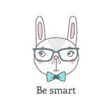 Cute bunny wearing glasses Royalty Free Stock Image Cute bunny wearing glasses Royalty Free Stock Image