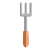 Hand garden fork icon, cartoon style stock illustration Hand garden fork icon, cartoon style stock illustration