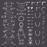 Hand getrokken decoratieve elementen De Elementen van het Ontwerp van het huwelijk vector illustratie Hand getrokken decoratieve elementen De Elementen van het Ontwerp van het huwelijk vector illustratie