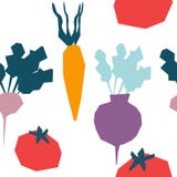 Hand getrokken reeks met groenten Voedsel royalty-vrije illustratie Hand getrokken reeks met groenten Voedsel royalty-vrije illustratie
