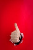 Hand Giving Thumbs Up On Red Royalty Free Stock Images Hand Giving Thumbs Up On Red Royalty Free Stock Images