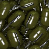 Hand grenades vector illustration Hand grenades vector illustration