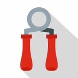 Hand grip exerciser icon, flat style royalty free illustration Hand grip exerciser icon, flat style royalty free illustration