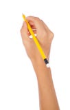 Hand Holding A Pencil Royalty Free Stock Images
