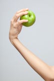 Hand holding apple. Royalty Free Stock Photography Hand holding apple. Royalty Free Stock Photography