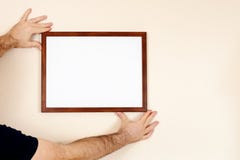Hand holding Blank Envelope Mock-up, ready to replace your design. stock images Hand holding Blank Envelope Mock-up, ready to replace your design. stock images