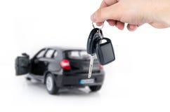 Hand Holding Keys To New Car. Stock Photo Hand Holding Keys To New Car. Stock Photo