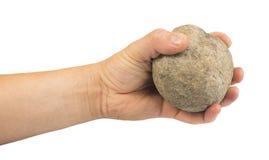 Hand Holding Stone Ball Royalty Free Stock Image Hand Holding Stone Ball Royalty Free Stock Image