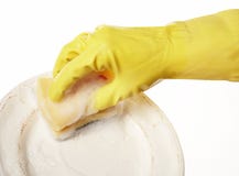 Hand In Rubber Glove 13 Stock Photography