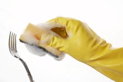 Hand In Rubber Glove 24 Stock Photography