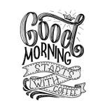 Hand-lettering quote with sketch for coffee shop or cafe. Hand drawn vintage typography composition. Lettering quote about coffee stock illustration Hand-lettering quote with sketch for coffee shop or cafe. Hand drawn vintage typography composition. Lettering quote about coffee stock illustration