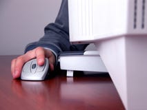 Hand and mouse